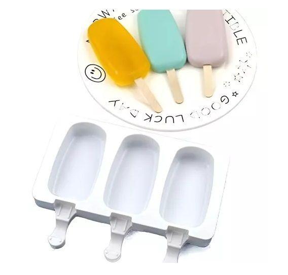 Molde Helado Silicona Molde Silicona Molde Para Helados 3cav-4