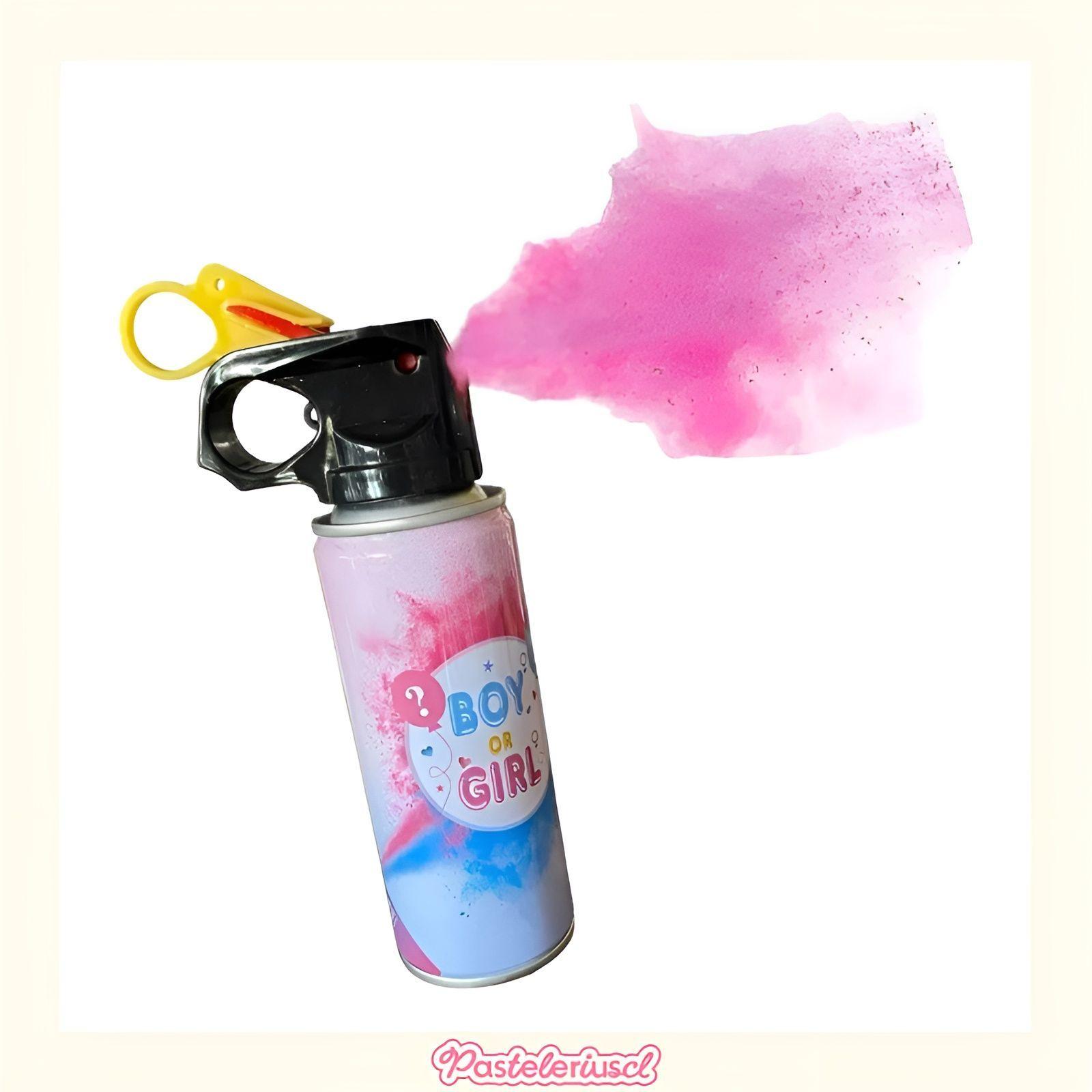 Packx2 Extintor Humo Revelacion De Genero Cañon Spray Color-2