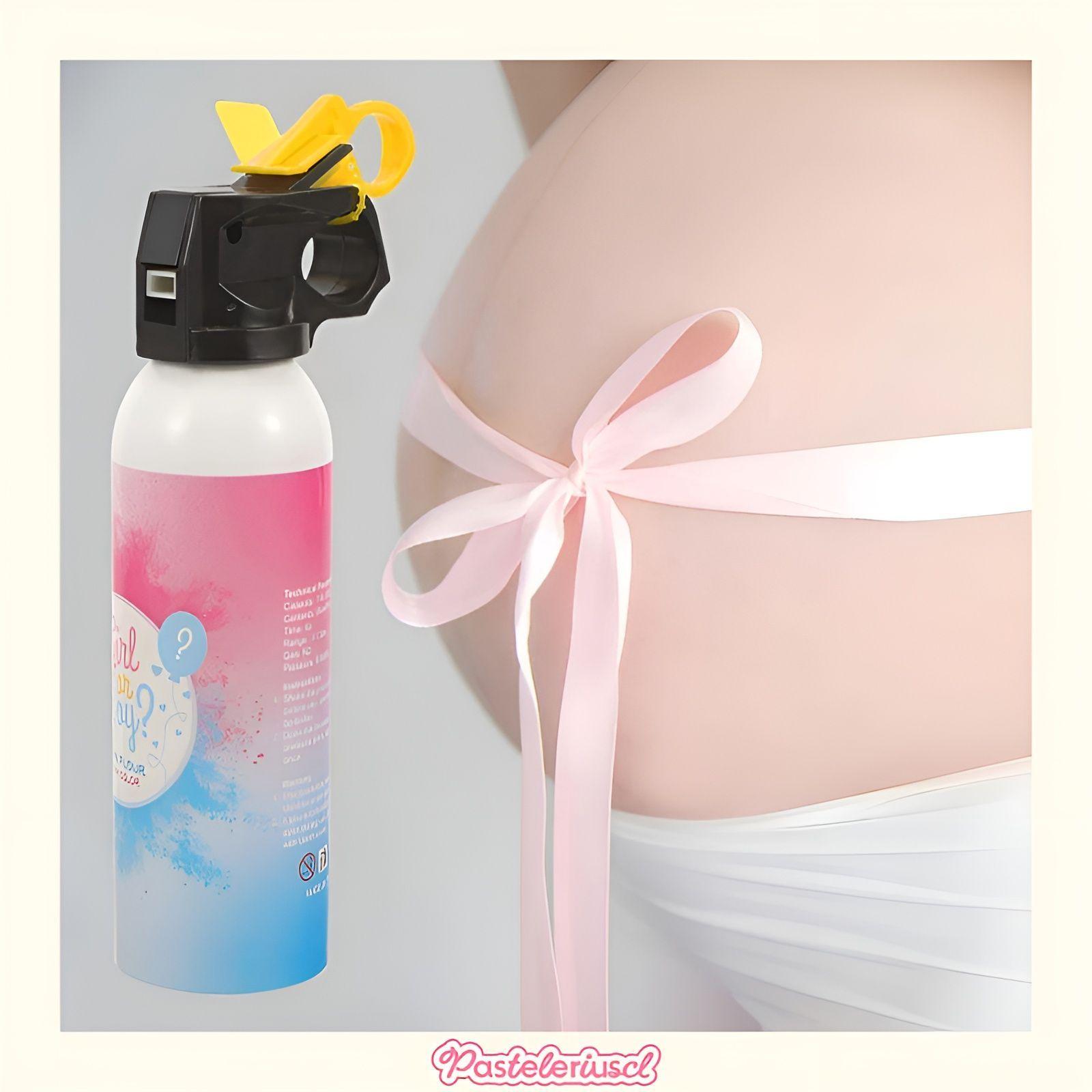 Packx2 Extintor Humo Revelacion De Genero Cañon Spray Color-5