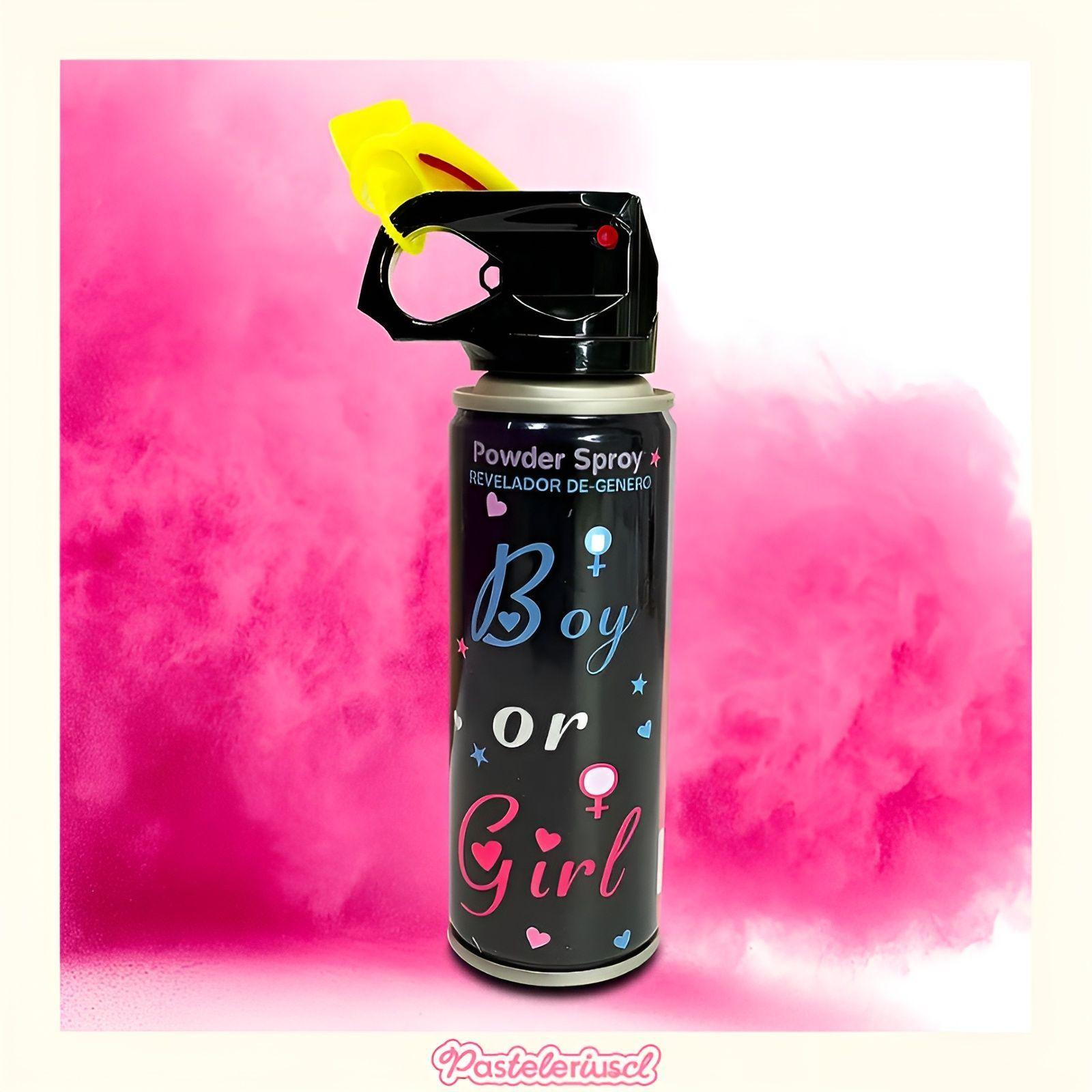 Packx2 Extintor Humo Revelacion De Genero Cañon Spray Color-6