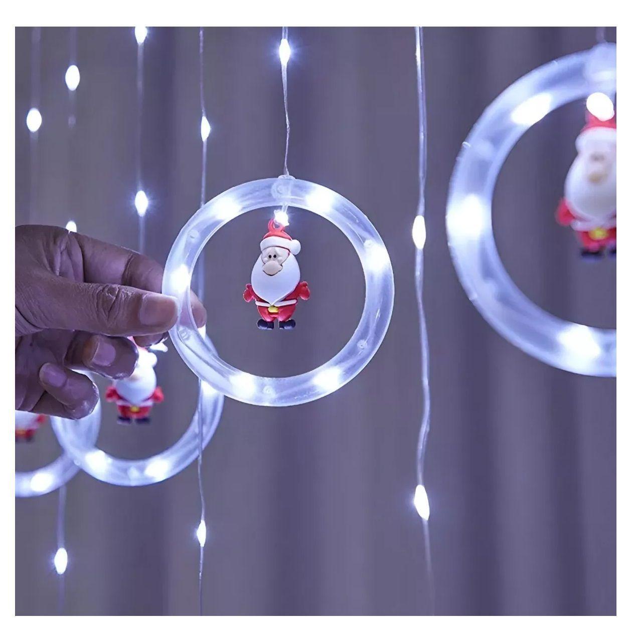 Luces Esferas Navideñas Luces Navidad Cascada Aros Bolas 3m-6