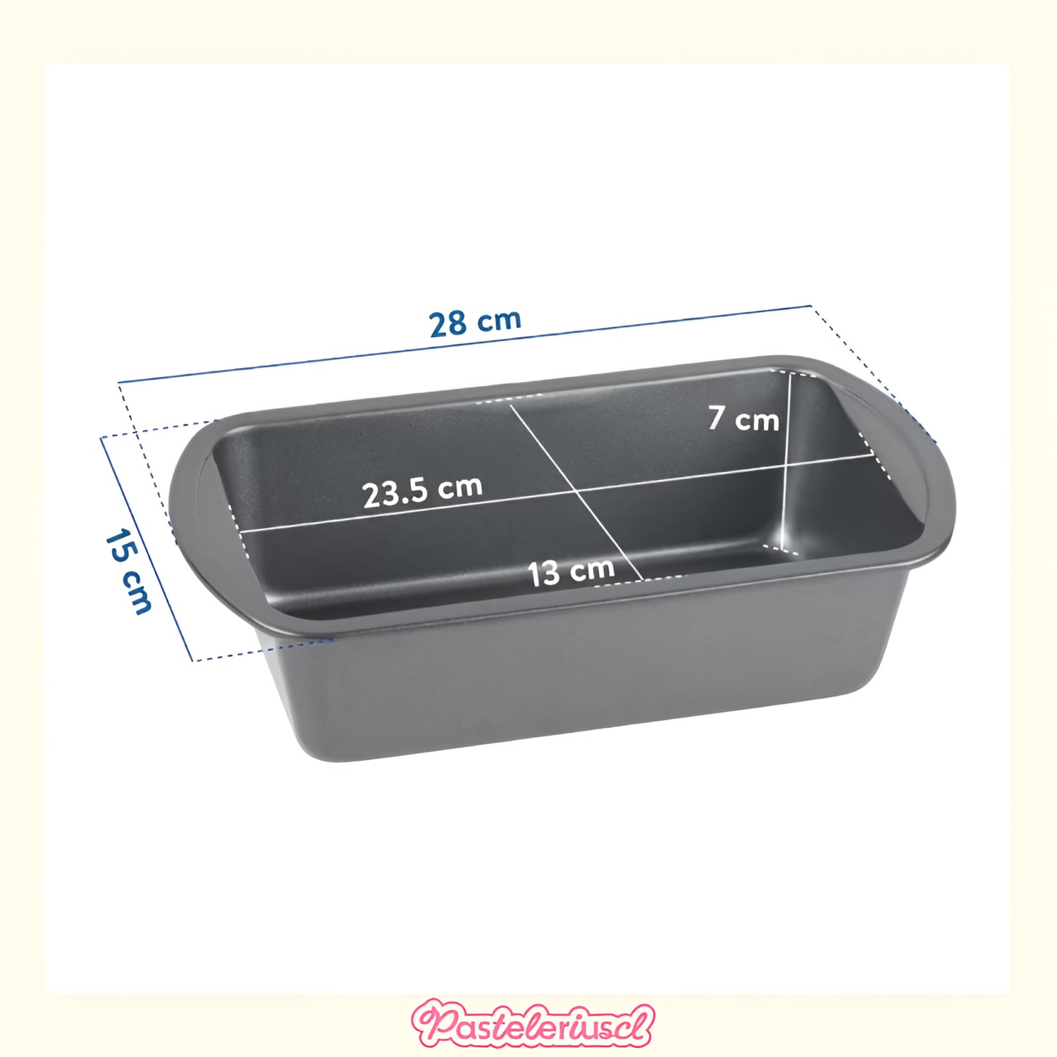 Molde Rectangular Cocina Moldes Para Pan Moldes Queque 24cm-2