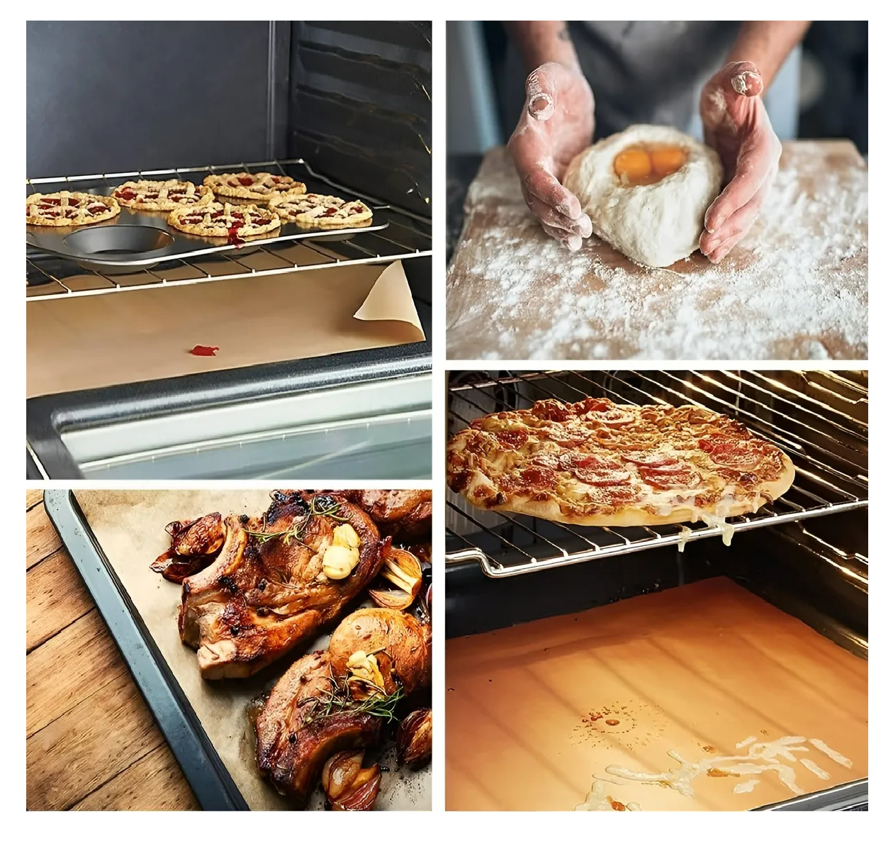 Lamina Teflon Horno Lamina Antiadherente Teflón Mat 60x40cm Teflon Silpat Para Horno Lamina Tapete-6