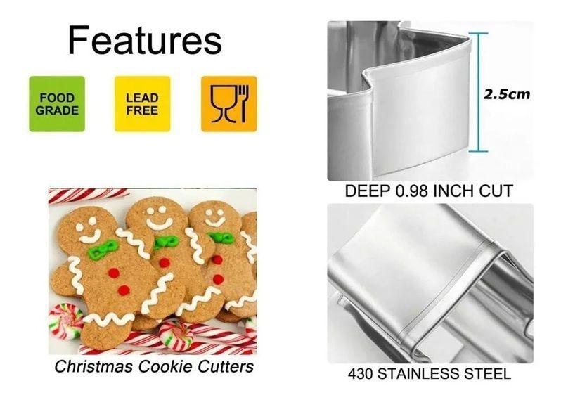 Cortador Galletas Cortador De Galleta En 3d Casa De Jengibre Cortador De Galletas Navidad Molde Gall-3