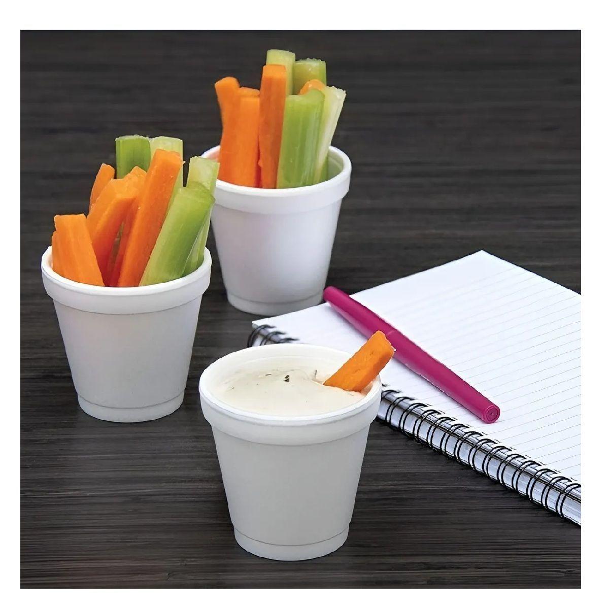 X100 Vasos Desechables Vasos Plumavit Termico Vaso 6oz177ml Bebidas Calientes Vasos De Plumavit Cafe-3