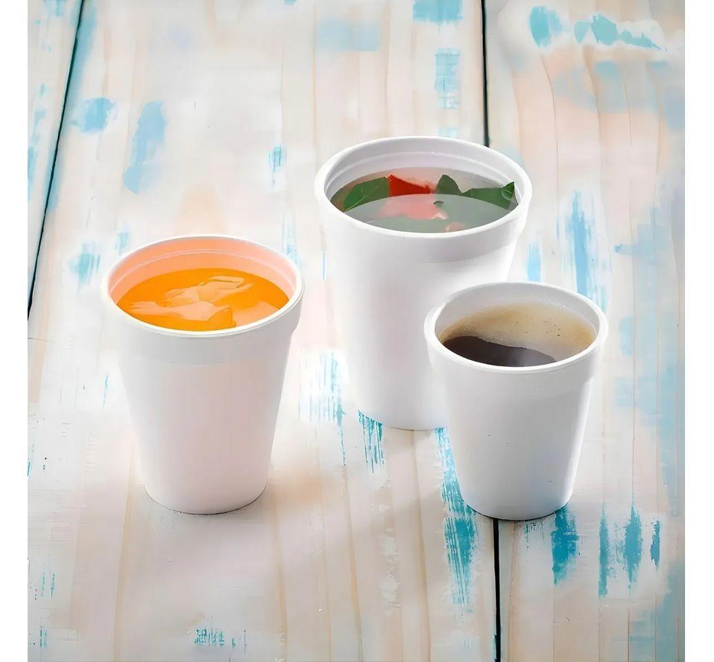 X100 Vasos Desechables Vasos Plumavit Termico Vaso 6oz177ml Bebidas Calientes Vasos De Plumavit Cafe-7