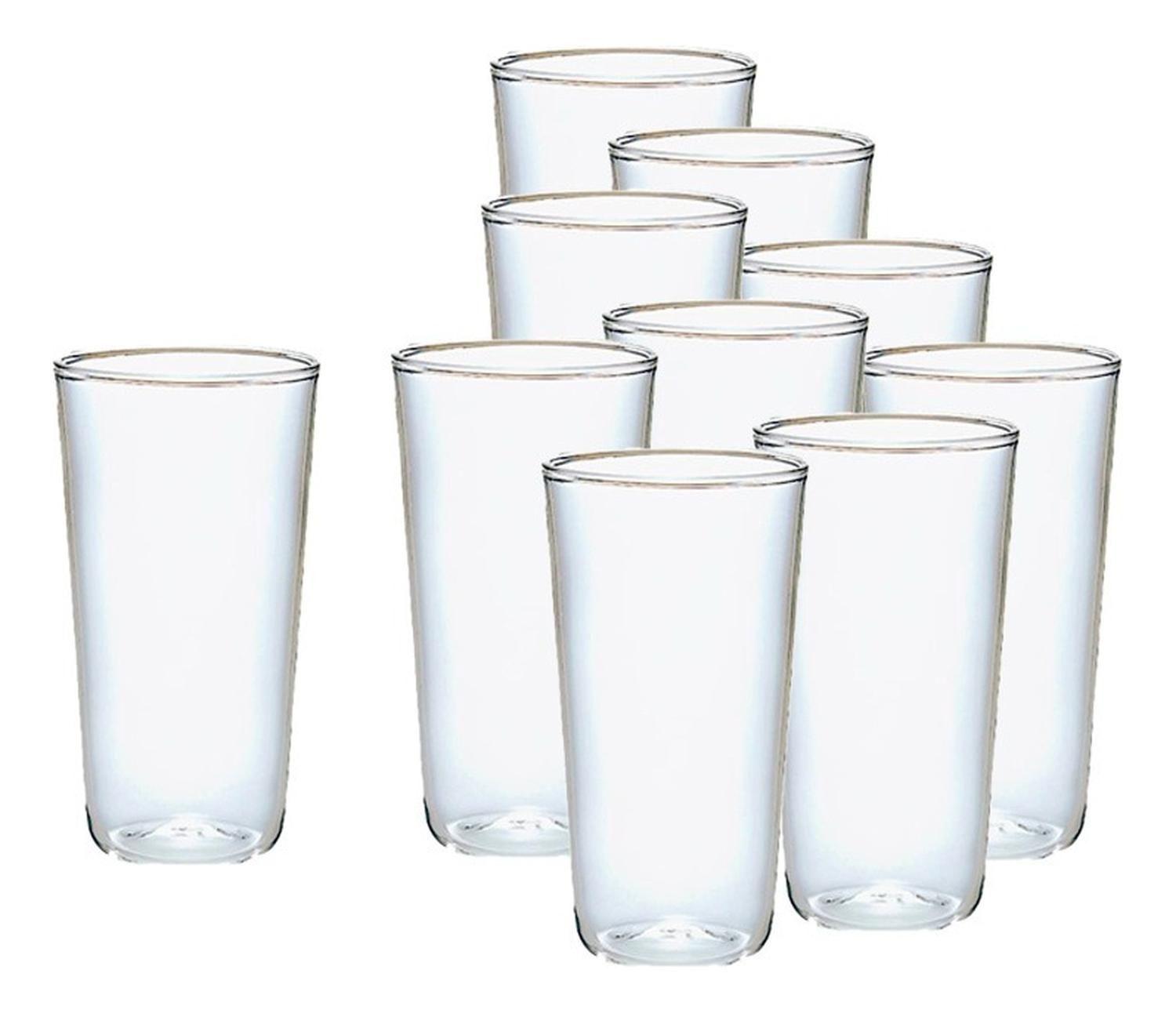 100 Set Vasos Desechables Vaso Plastico Vaso Acrilicos 300ml Transparente-3