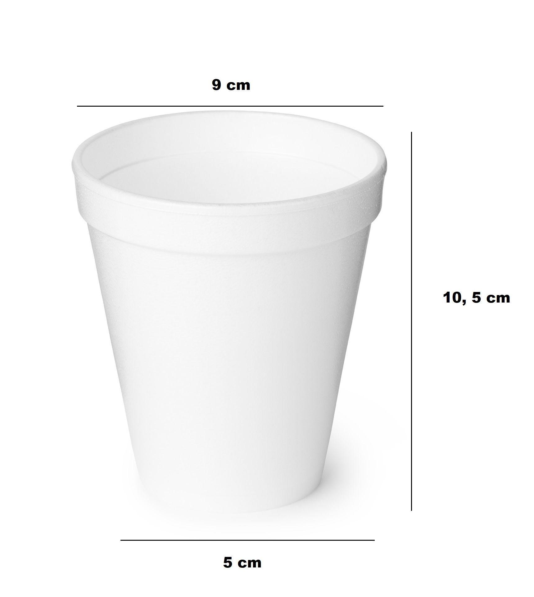 100 Vasos Desechables Plumavit Termico -2
