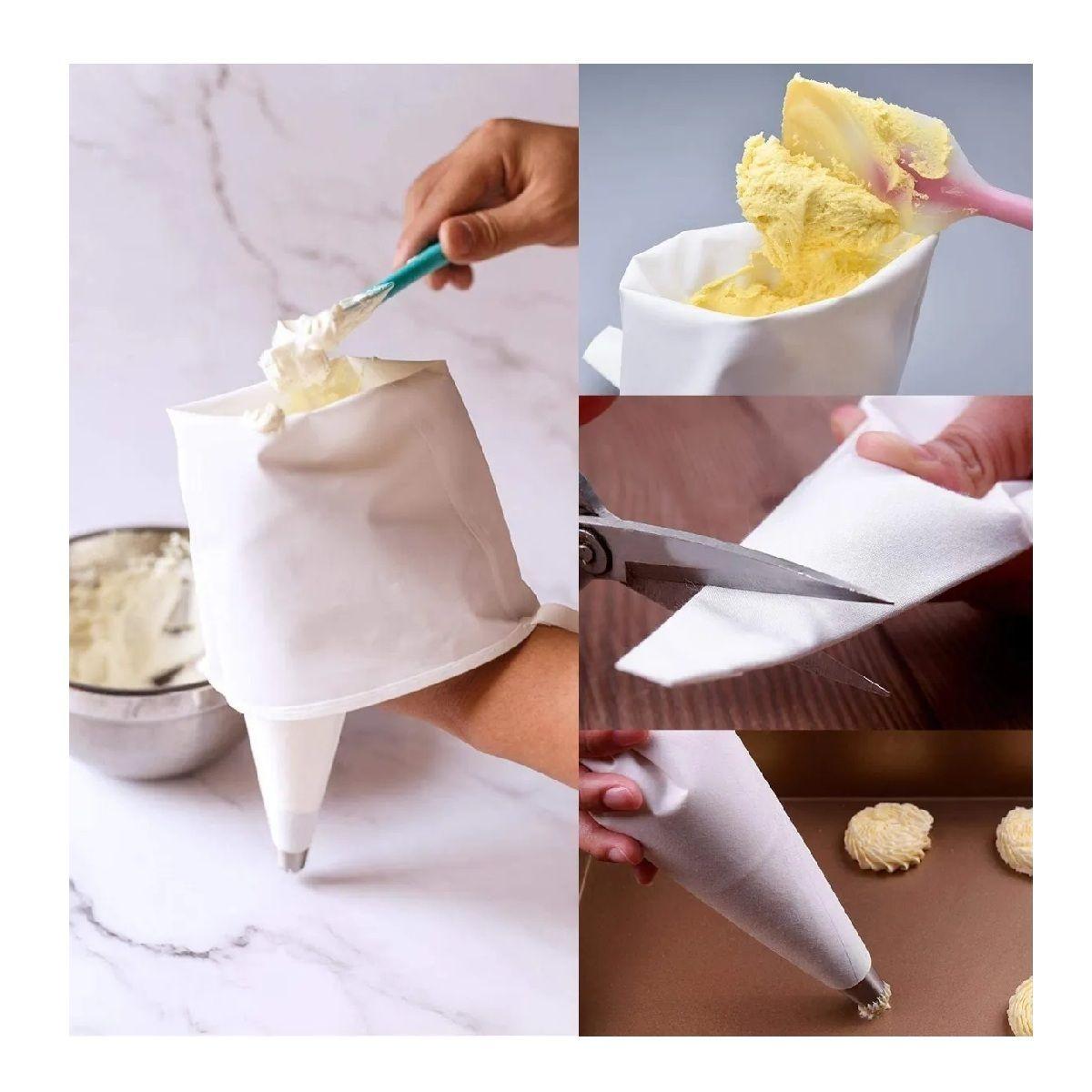 Pack X2 Manga Pastelera Profesional Tela Mangas De Tela 40cm-2