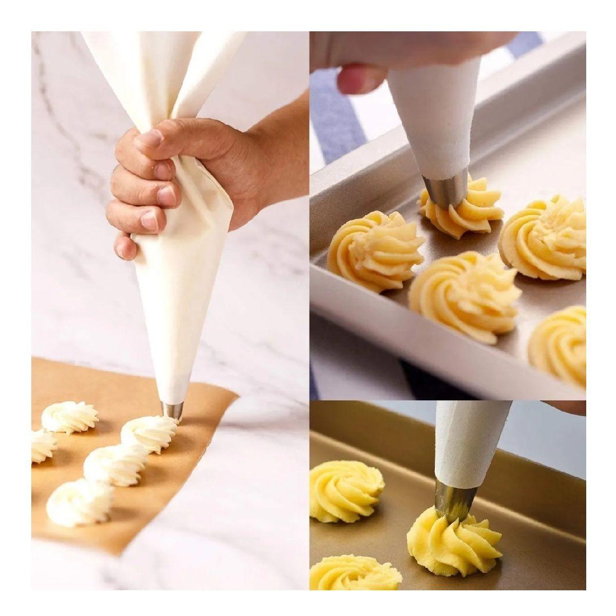 Pack X2 Manga Pastelera Profesional Tela Mangas De Tela 40cm-4