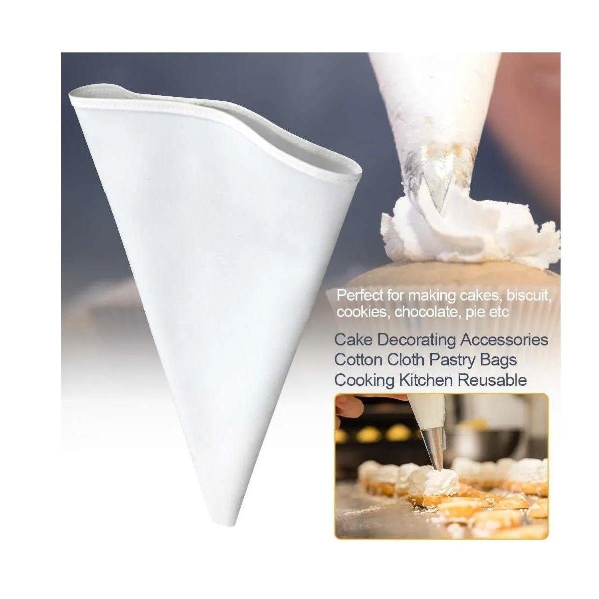 Pack X2 Manga Pastelera Profesional Tela Mangas De Tela 40cm-5