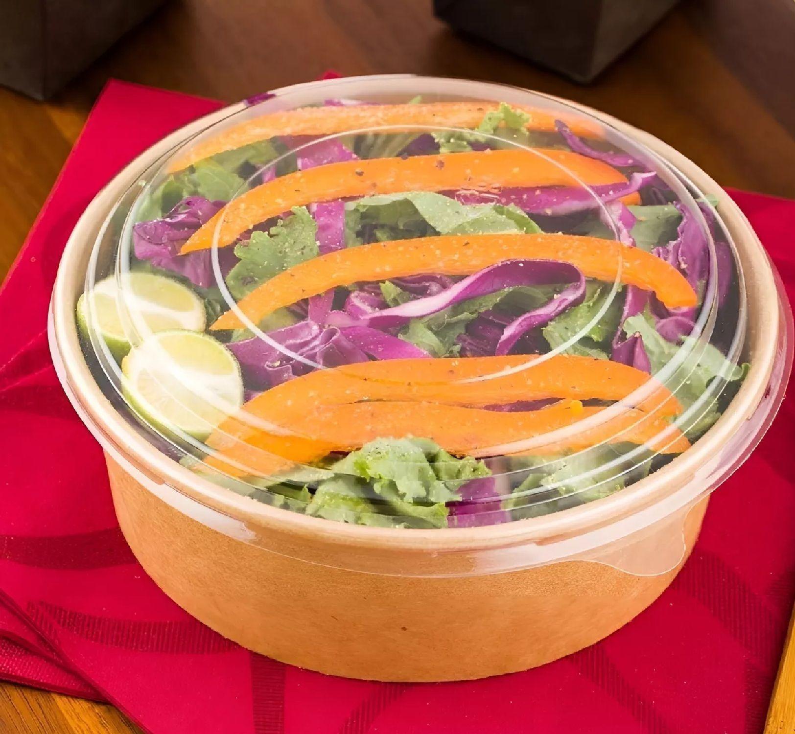 50 Bowls Plastico Bowl Con Tapa Envases Bowl Kraft 750 Cc-6