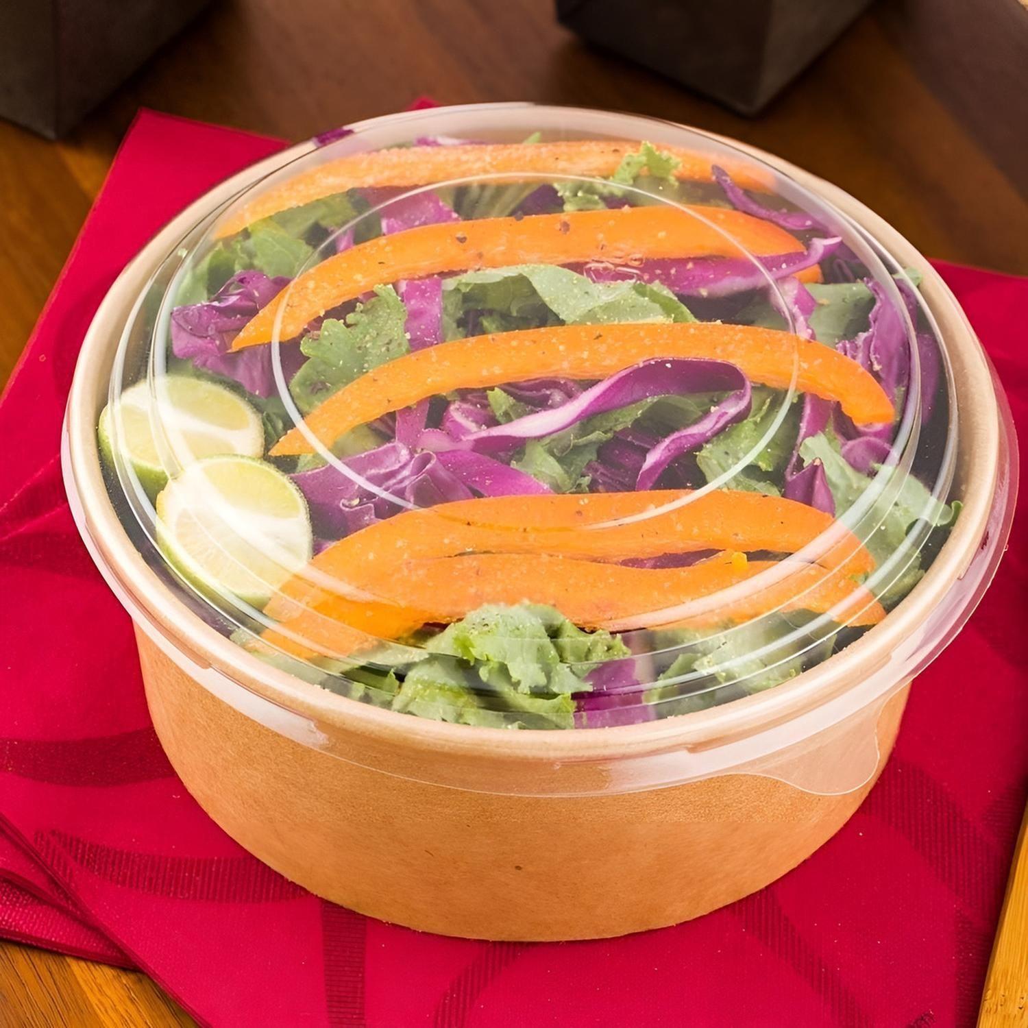 Bowls Plastico Bowl Con Tapa Envases Bowl Kraft 750 Cc-9