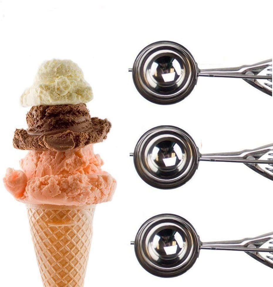 3 Cucharas Helado Concionadora Cuchara Para Helado Cuchara De Helado Bola De Helado Profesional 6cm-4