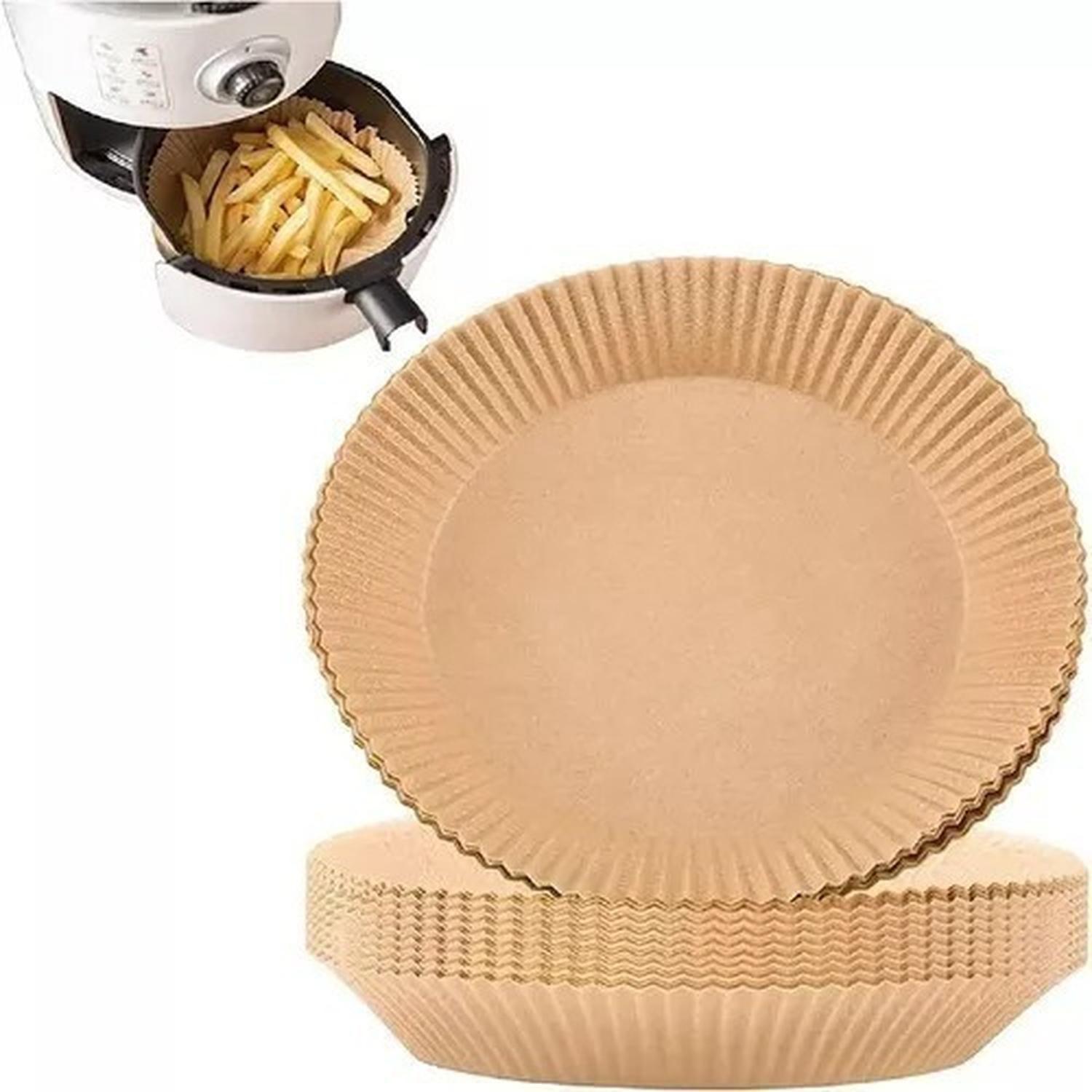 X3 Pack De 100 Forros Desechables Antiadherente Freidora 100 Pcs Air Fryer-4