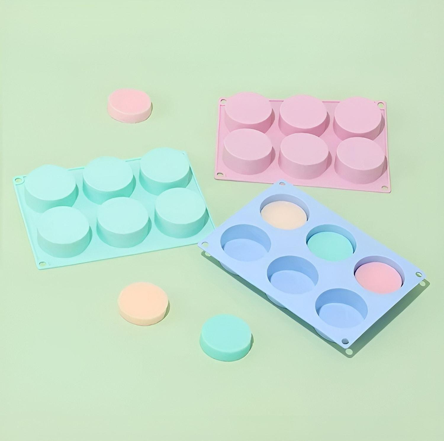 Molde De Silicona Cheesecake Molde Jabon Molde 6cavid Redond-4
