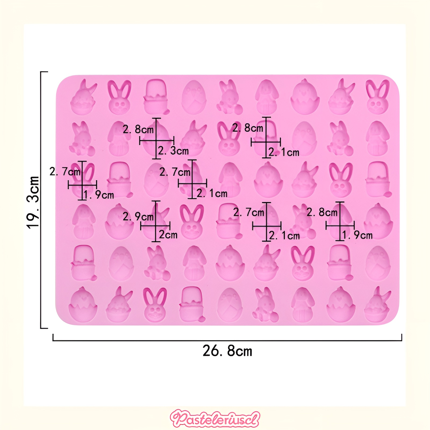 Molde De Conejo Mini De Pascua 54 Cavid Molde De Silicona Para Pascua Decoracion Para Fiestas-2