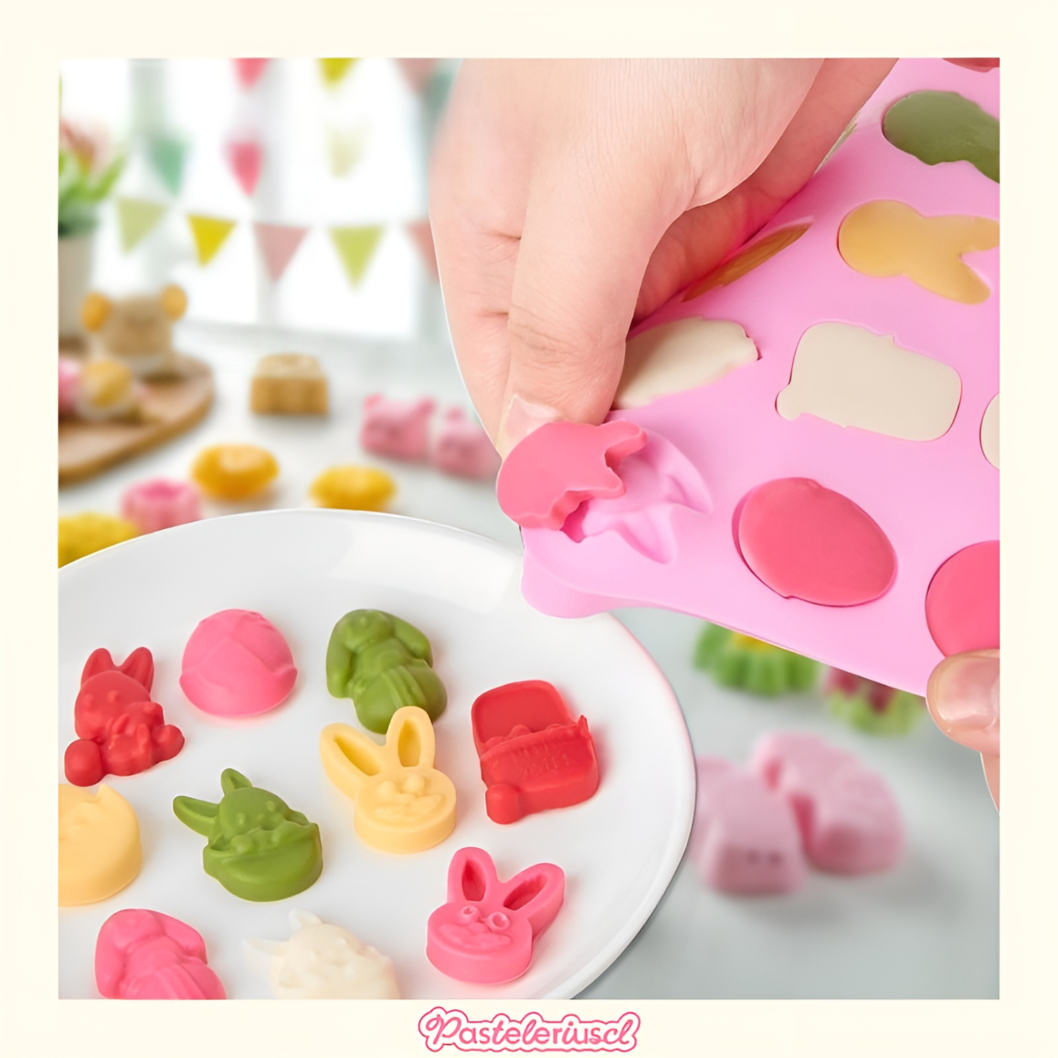 Molde De Conejo Mini De Pascua 54 Cavid Molde De Silicona Para Pascua Decoracion Para Fiestas-3