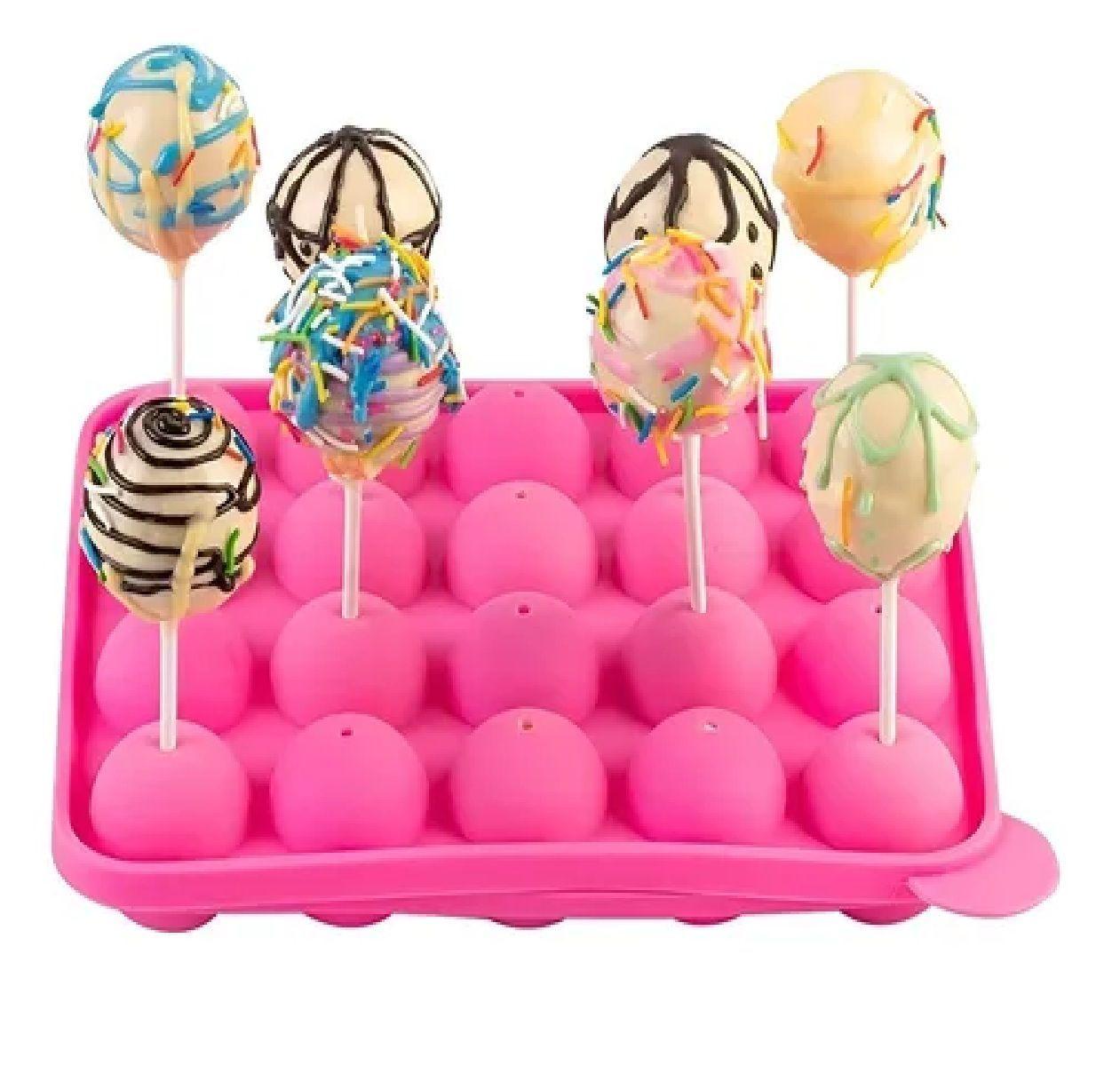 Moldes Silicona Queque Moldes Reposteria Cake Pops 20cav-6