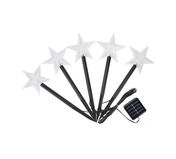 5 Guirnalda Solar Guirnaldas Solares Lampara Jardin Estrella-2