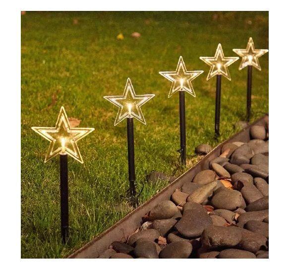5 Guirnalda Solar Guirnaldas Solares Lampara Jardin Estrella-3