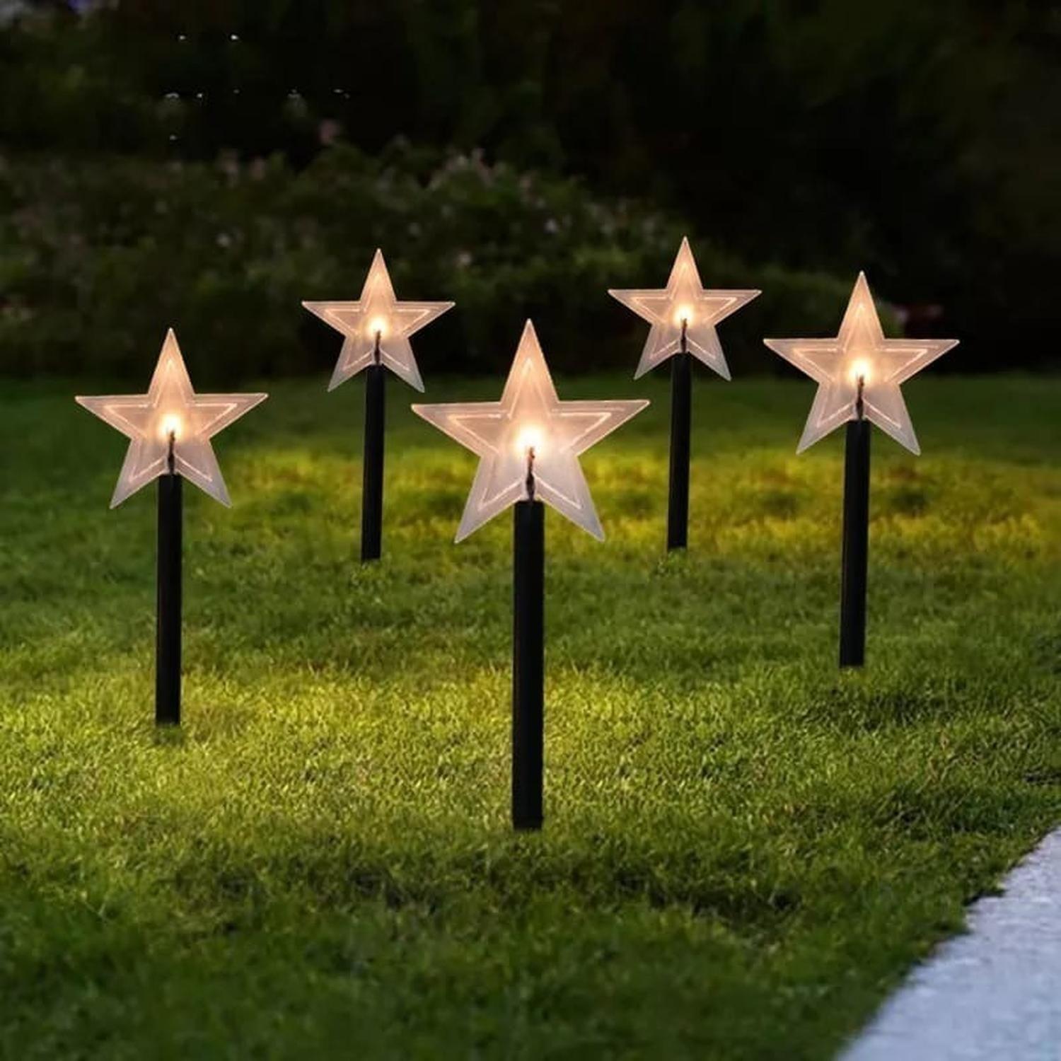5 Guirnalda Solar Guirnaldas Solares Lampara Jardin Estrella-3