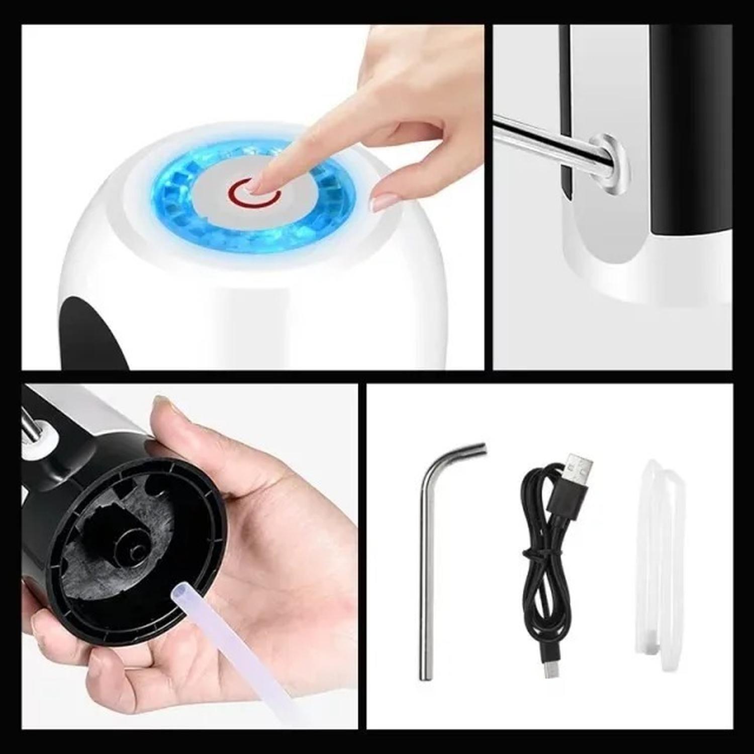 Bomba Dispensador Usb Agua Electrónico Recargable Botellón-6