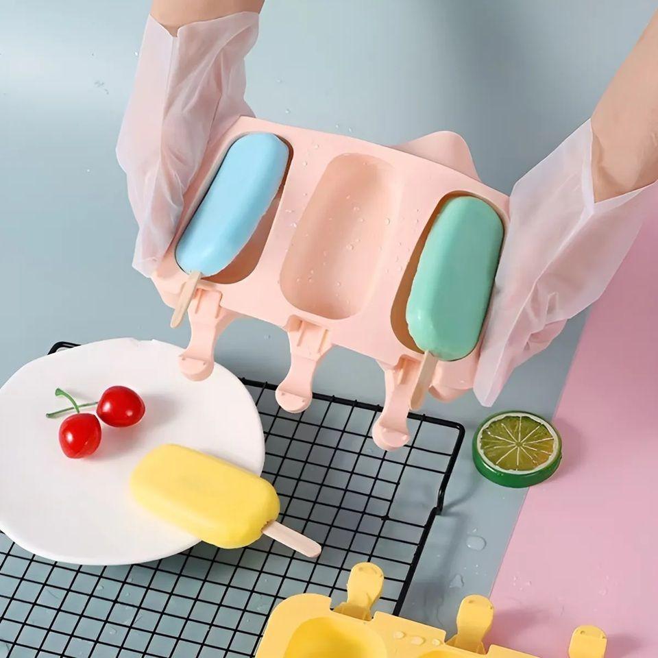 Moldes De Silicona Para Helados Molde Paletas Helado 3 Cavid Molde Silicona Repostería Moldes Paleta-7