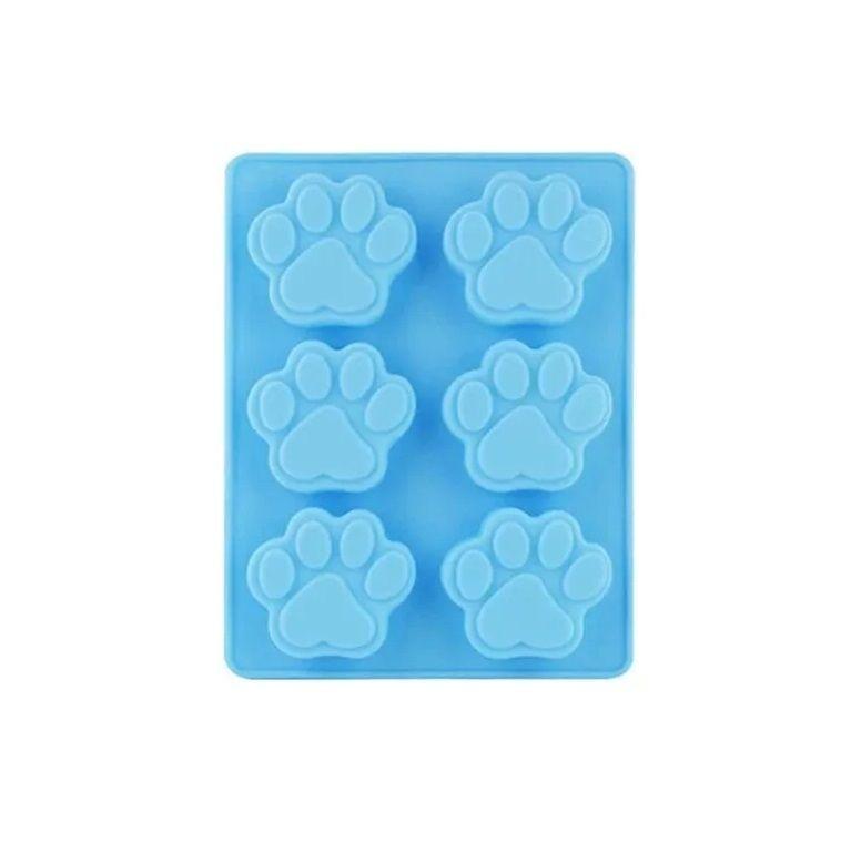 3 Molde Silicona Huella Moldes De Silicona Mascota Pata 6cav-4