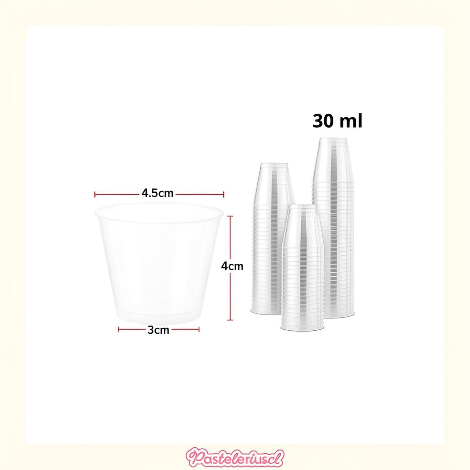 Set 50 Vasos Shot Pocillos Para Postres Vasos Plasticos 30ml Pocillos De Postre Pocillo Para Postre-2