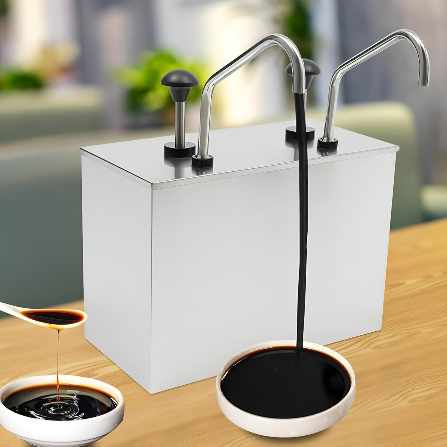 Dispensador De Salsa Comercial Dispensador Salsa Doble 4l-5