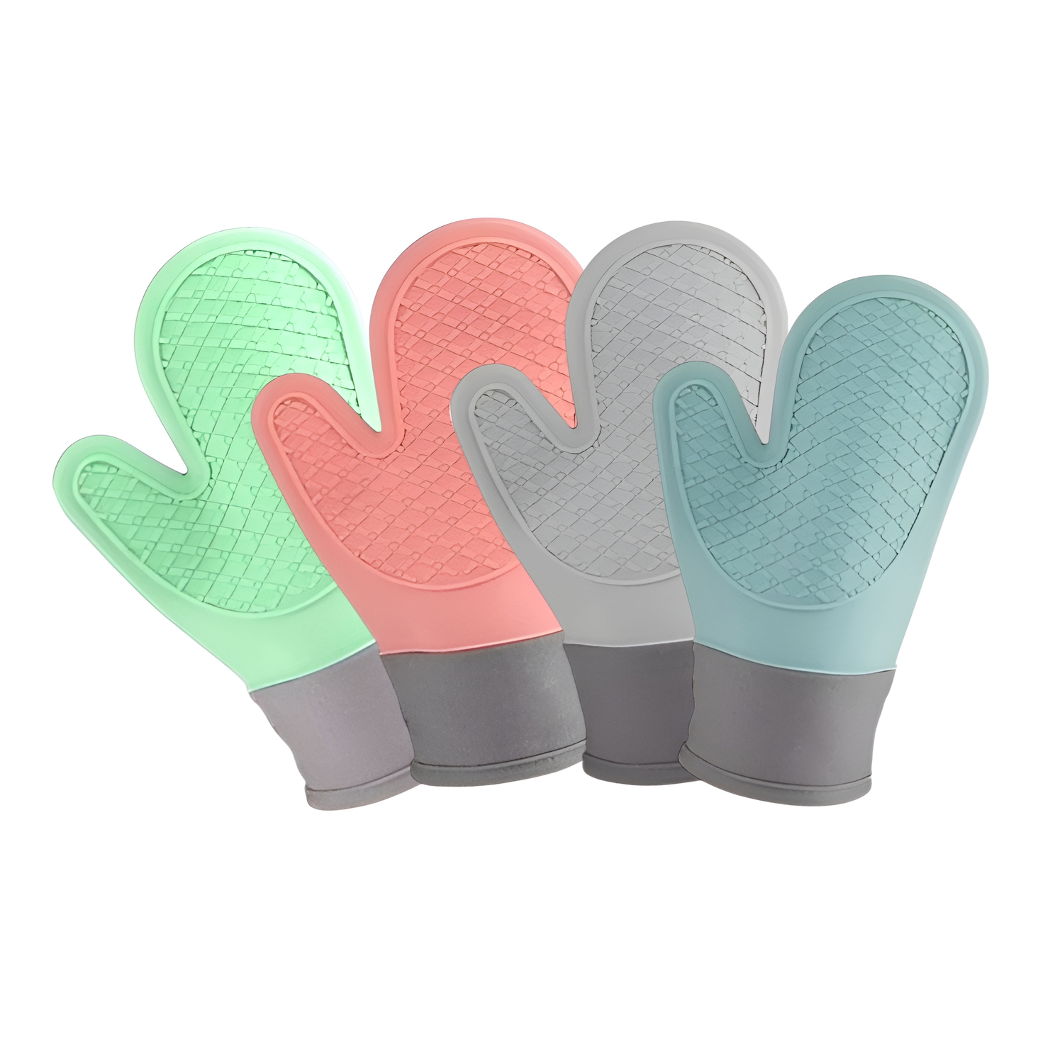 X2 Guante Silicona Para Horno Toma Olla Guantes Cocina 27 Cm Protector De Silicona Agarradera-0