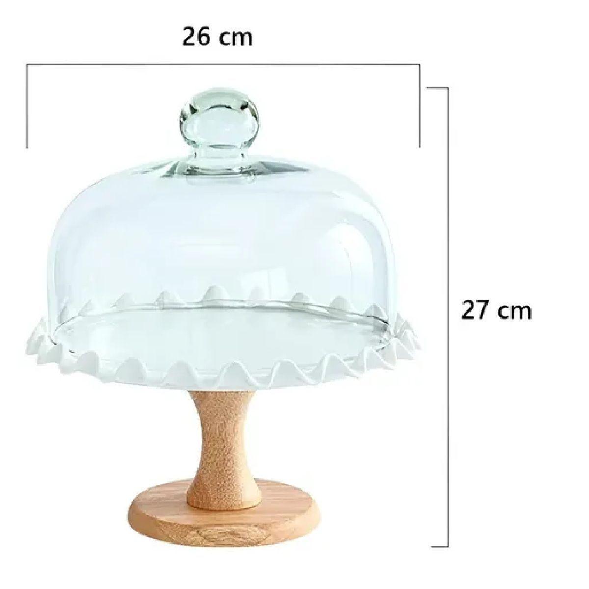 Base Para Torta Base Para Cupcakes Porta Tortas C/tapa 26cm-1