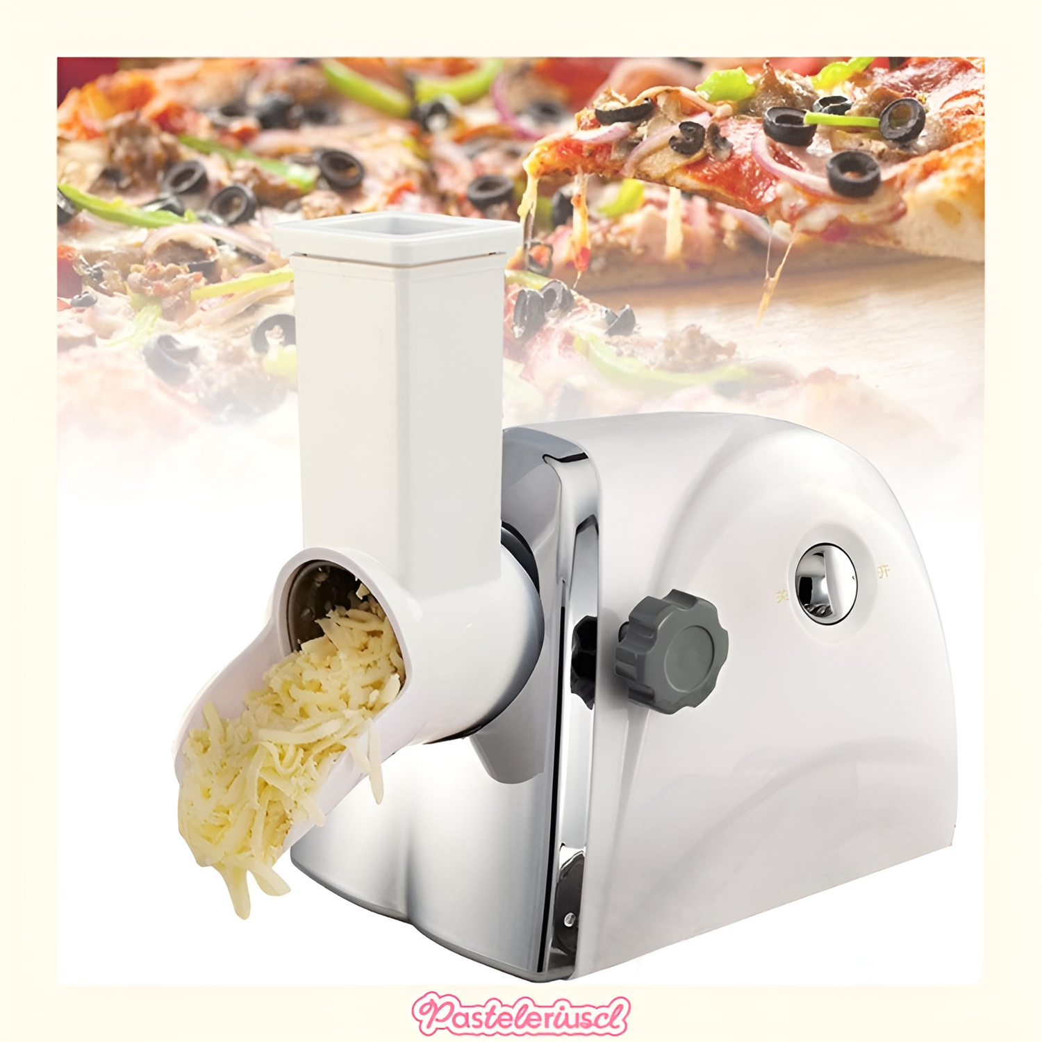 rallador queso giratorio rallador eléctrico para frutas y verduras 300W rallador queso electrico-9