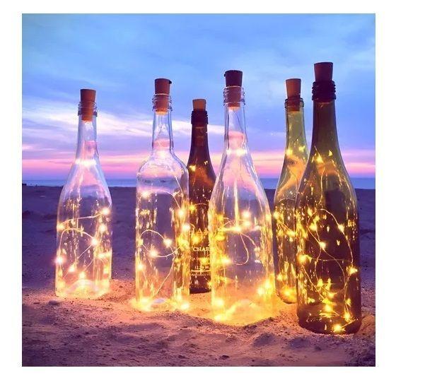 2 Luces Hada Luces Corcho Hada Alambre Luces Led Decorativas-5