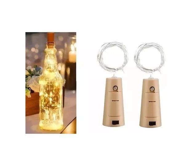 2 Luces Hada Luces Corcho Hada Alambre Luces Led Decorativas-0