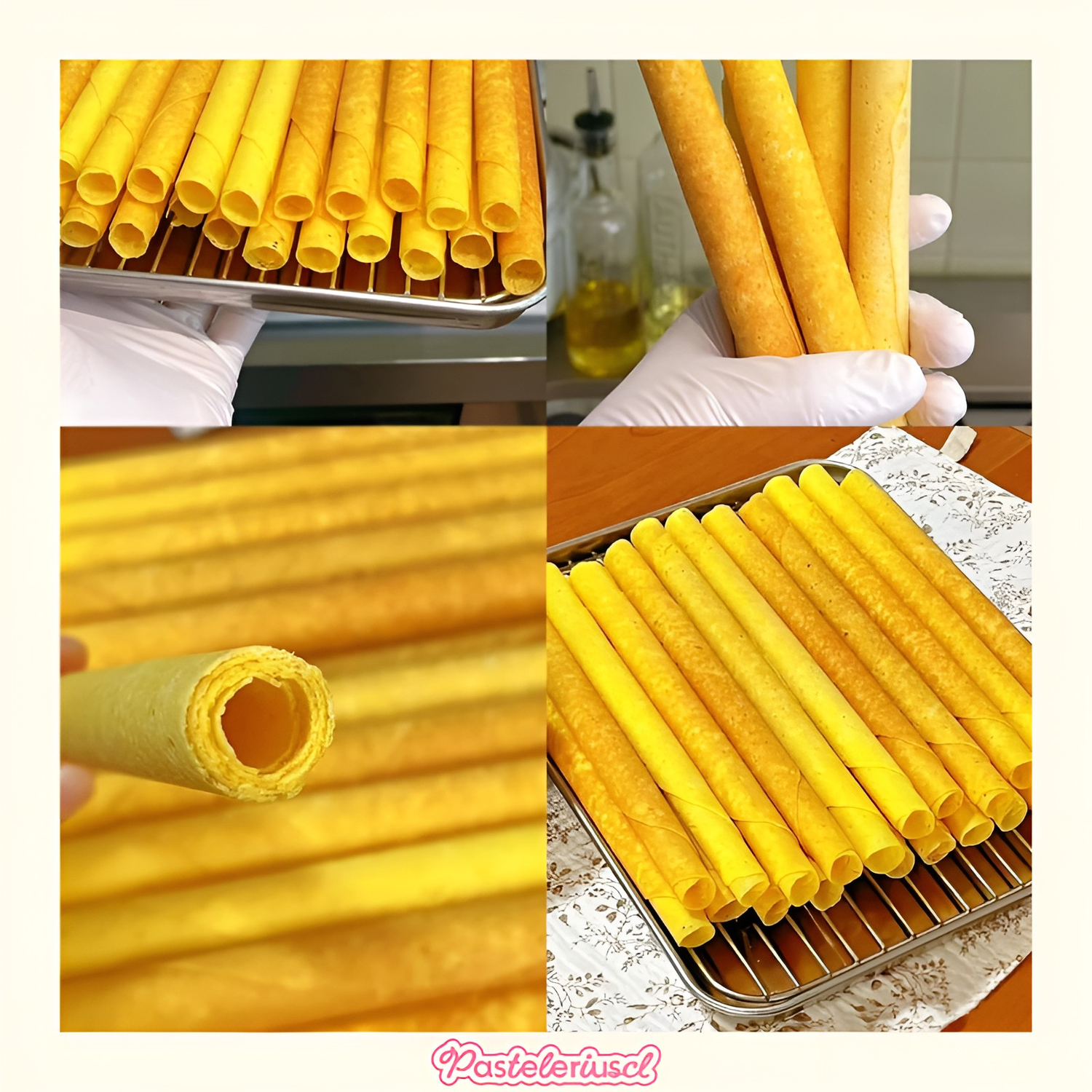 Máquina de cono de helado doble waffles cuchuflís 2.4W wafleras de rollo cuchuflís-5