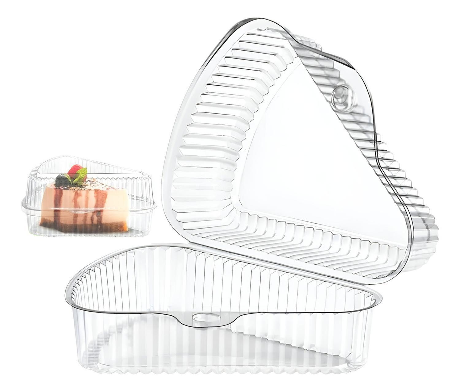 X100 Contenedor Triangular Contenedor De Alimentos Plasticos Color Transparente / Contenedor Triangu-0