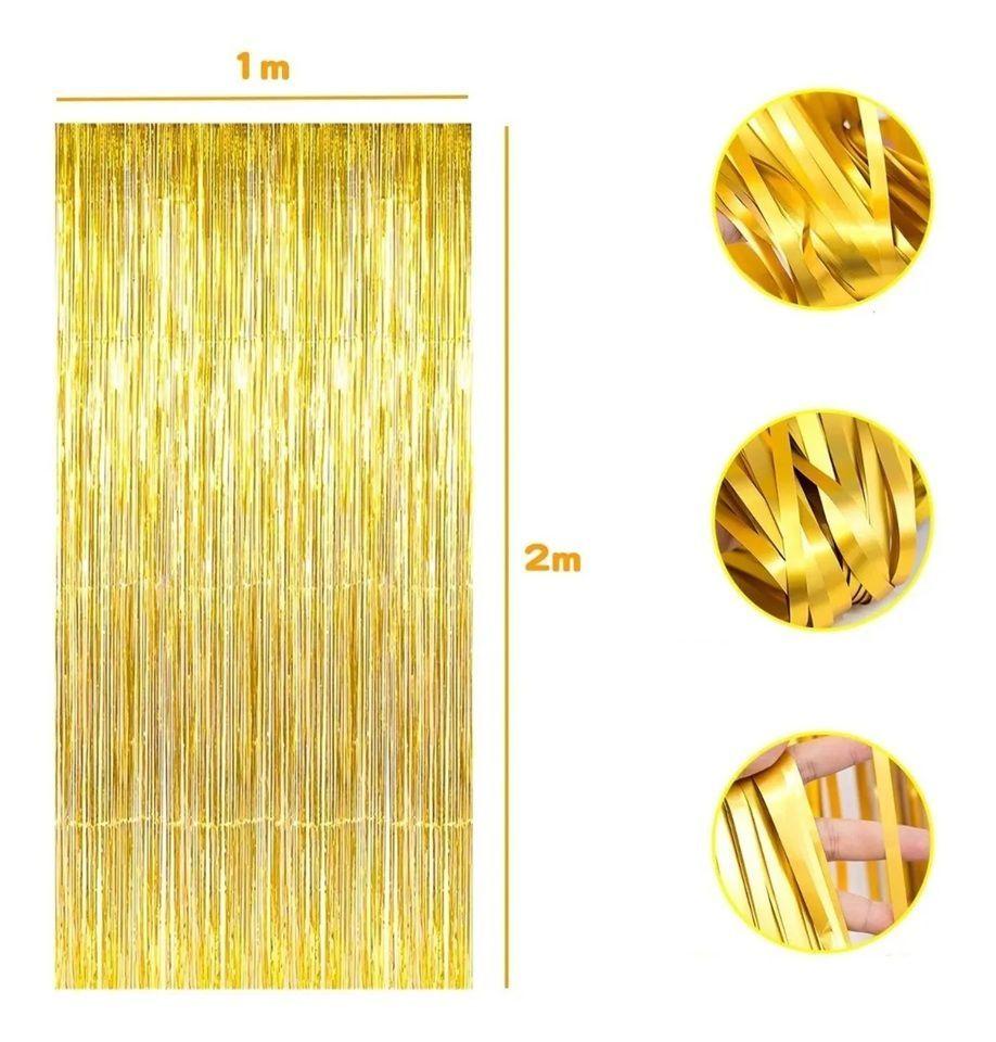 X2 Guirnalda Cortina Metálicas Cortina De Cumpleaños Decoracion Decoracion Para Fiestas Celebracion-2