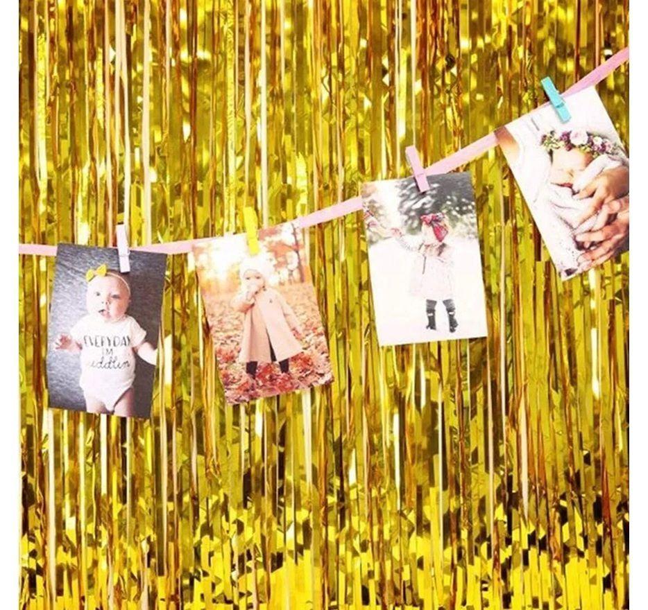 X2 Guirnalda Cortina Metálicas Cortina De Cumpleaños Decoracion Decoracion Para Fiestas Celebracion-3