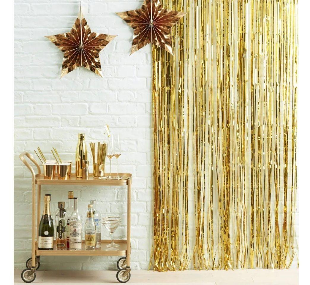 X2 Guirnalda Cortina Metálicas Cortina De Cumpleaños Decoracion Decoracion Para Fiestas Celebracion-5