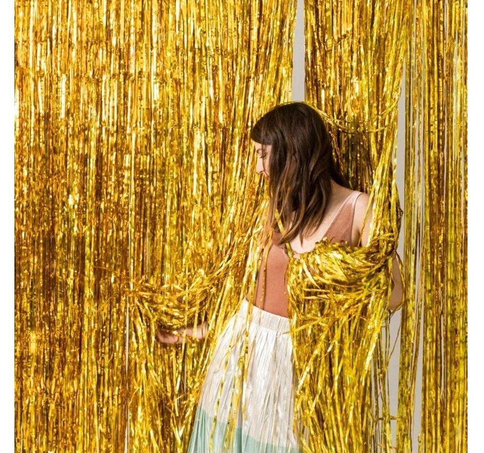 X2 Guirnalda Cortina Metálicas Cortina De Cumpleaños Decoracion Decoracion Para Fiestas Celebracion-6