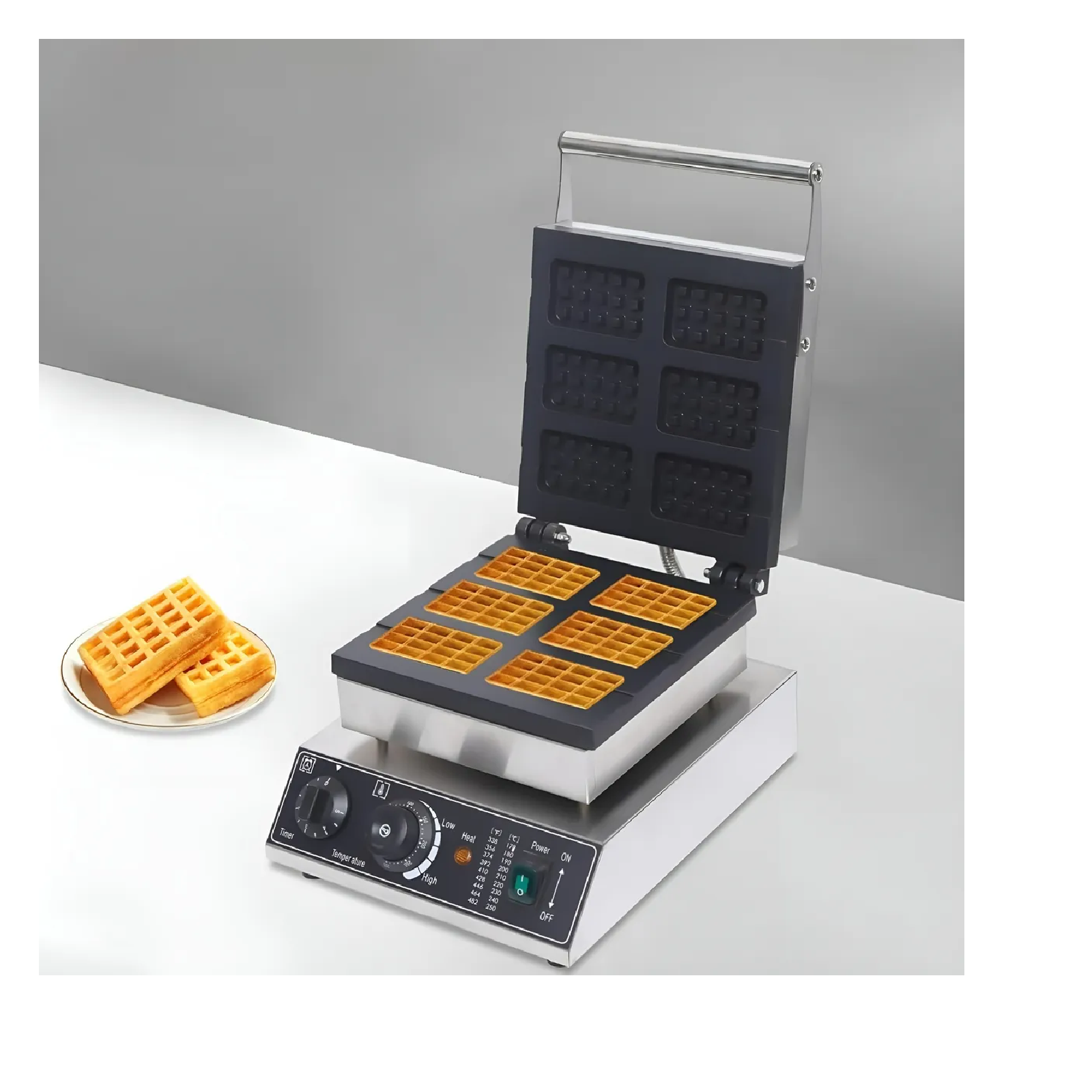 Wafflera Maquina Para Waffles Waflera Industrial Waffle 6cav-3