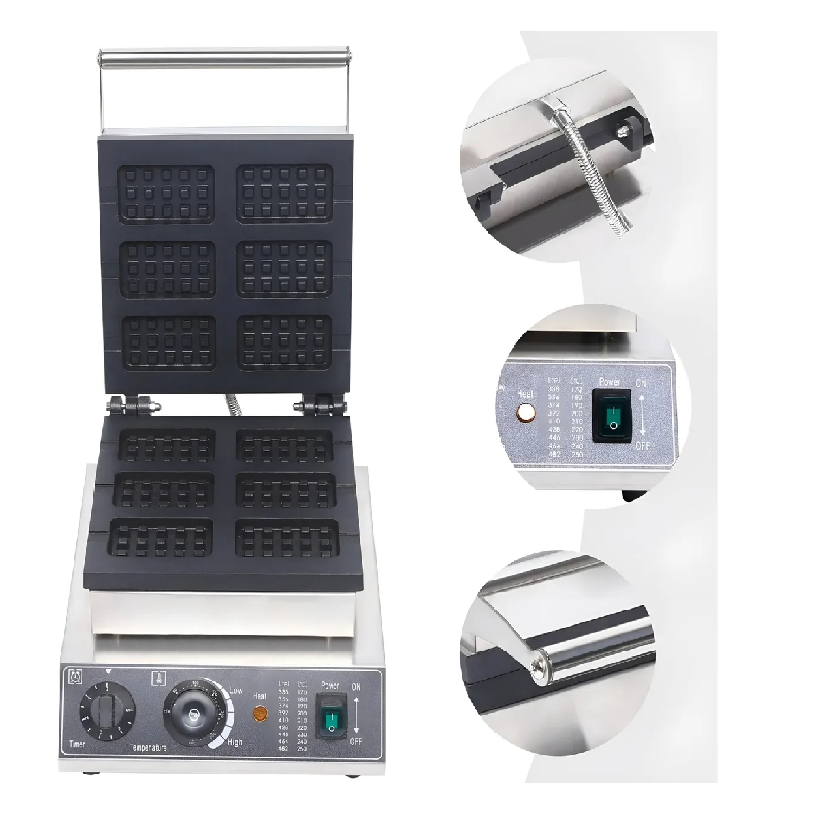 Wafflera Maquina Para Waffles Waflera Industrial Waffle 6cav-6