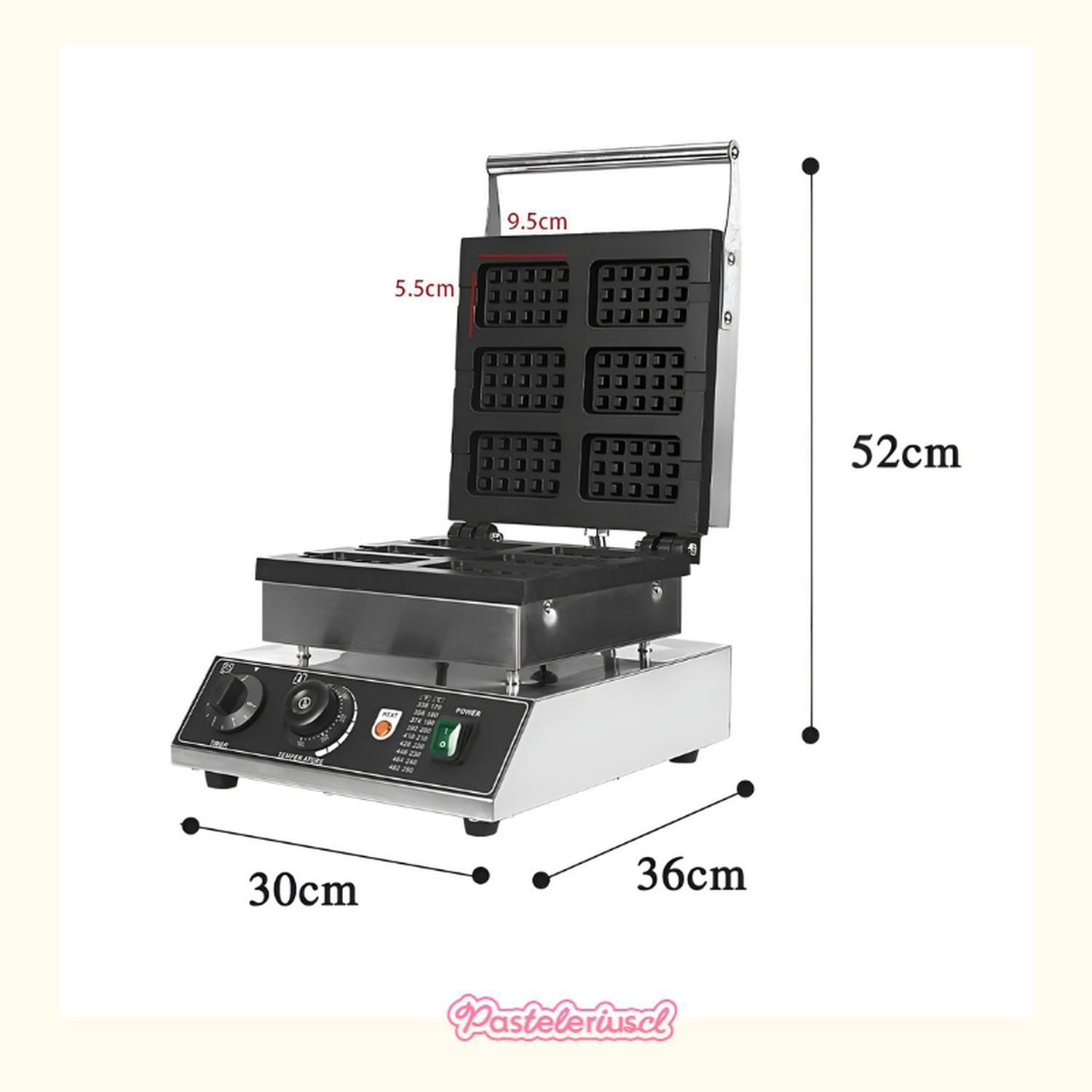 Wafflera Maquina Para Waffles Waflera Industrial Waffle 6cav-4