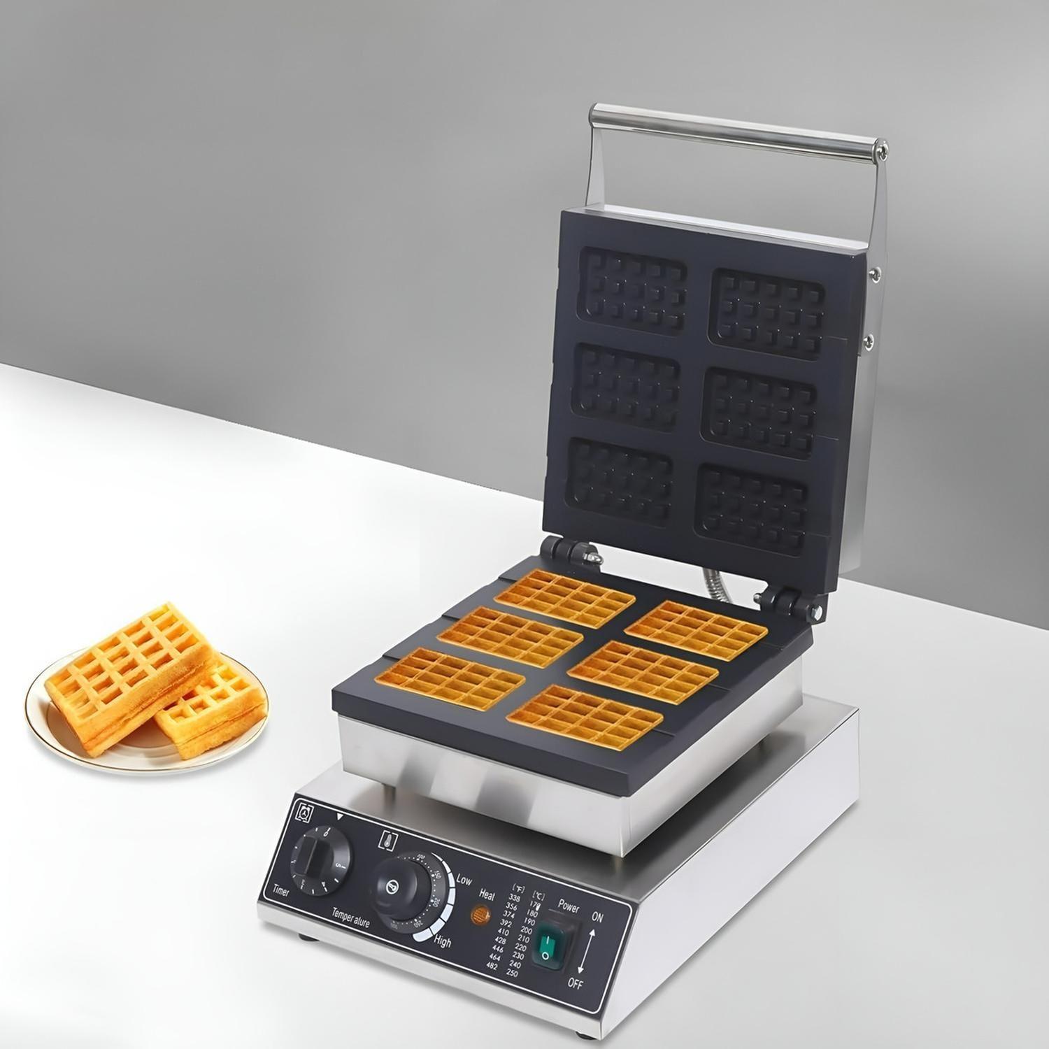 Wafflera Maquina Para Waffles Waflera Industrial Waffle 6cav-5