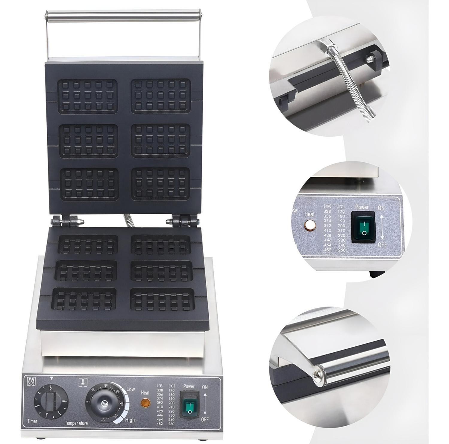 Wafflera Maquina Para Waffles Waflera Industrial Waffle 6cav-6