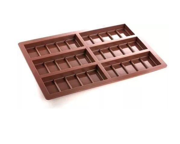 X2 Moldes De Chocolate Moldes Barra De Chocolate Silicona 6b-4