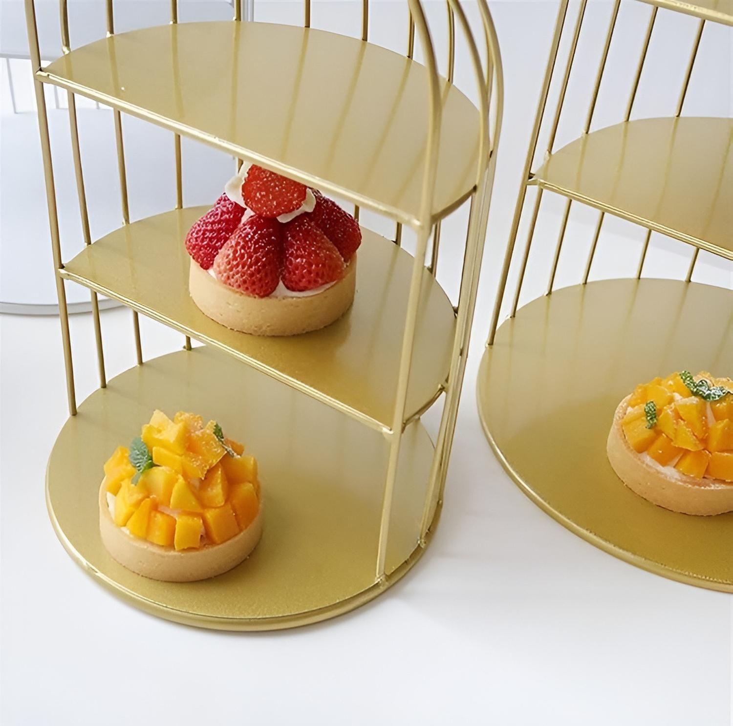 Set 3 Porta Cupcakes Bases Para Tortas Alzadores Candy Bar-7
