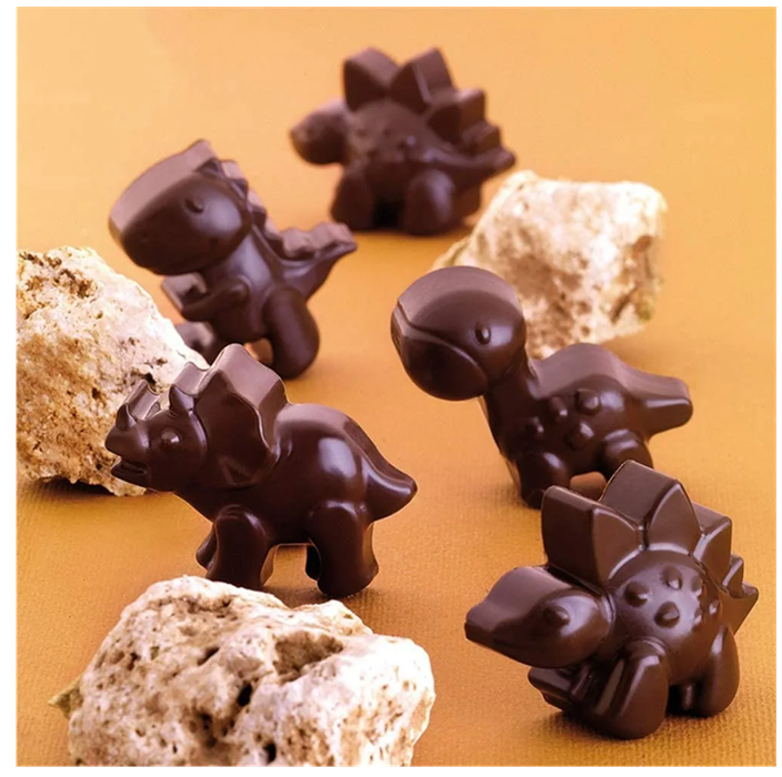 Pack X2 Moldes De Chocolate Dino Molde Chocolate Dinosaurio-7